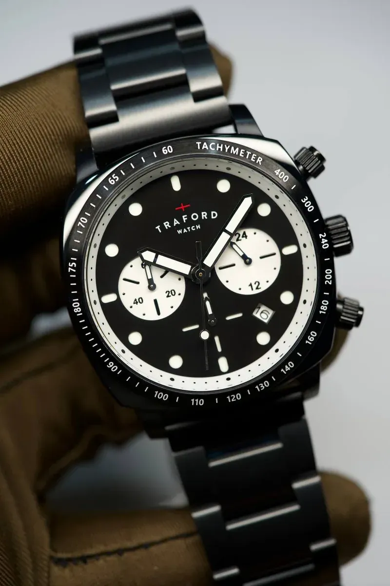 Traford Black Chronograph — أصلي وكالة — صورة 1